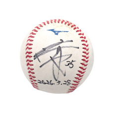 ヒーロー試合球B#35田中(2026.3.28)「6回無失点5奪三振、今季初勝利！」