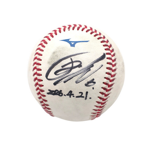 ヒーロー試合球A#6西川(2026.4.21)「決勝打の二塁打タイムリー！」