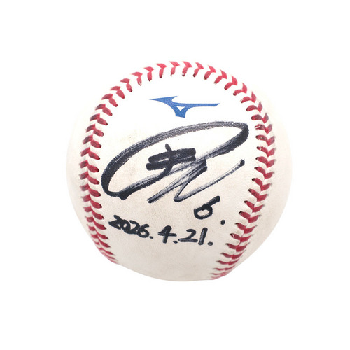 ヒーロー試合球B#6西川(2026.4.21)「決勝打の二塁打タイムリー！」