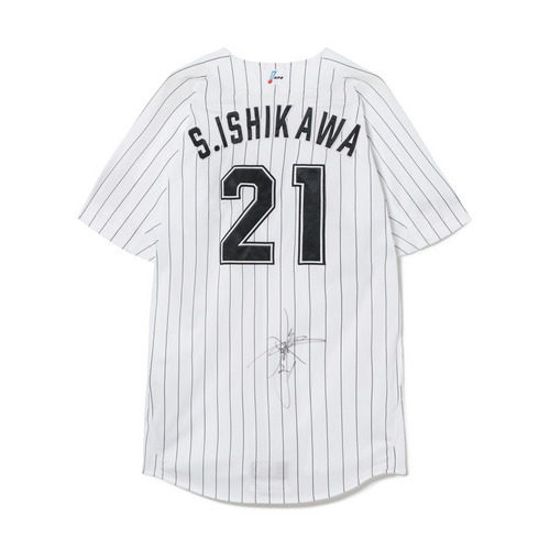 千葉ロッテマリーンズ　直筆サイン入り ♯21石川柊太投手ユニフォーム 21石川 柊太 直筆サイン入り実使用ユニホーム (HOME)/マリーンズ