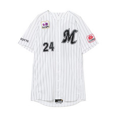 24東妻 勇輔 直筆サイン入り実使用ユニホーム (HOME)/マリーンズ