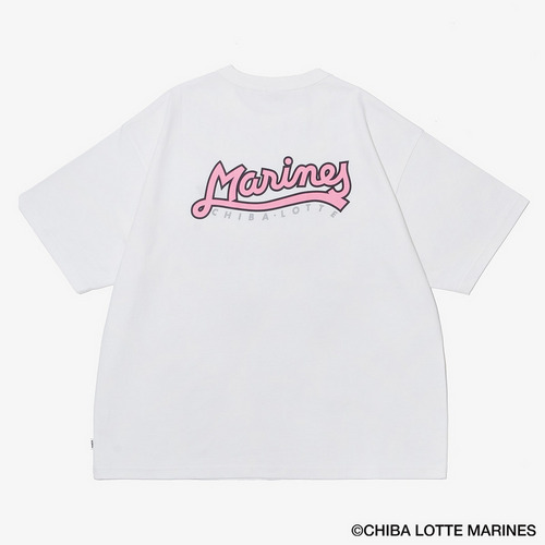 MARINES &times; KEBOZ SUNRISEPINK３D刺繍 Tシャツ 詳細画像 ホワイト 12