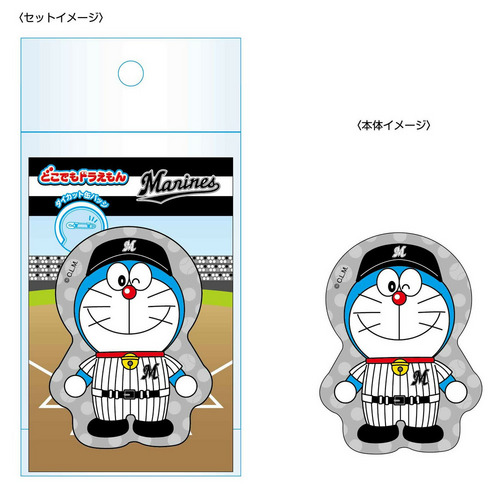 マリーンズ どこでもドラえもん カンバッジ 2026 詳細画像 1カラー 1