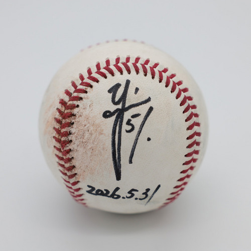 ヒーロー試合球A#51山口(2026.5.31)「ファンの声援を力に4番の仕事！勝ち越しタイムリー2ベースヒット」