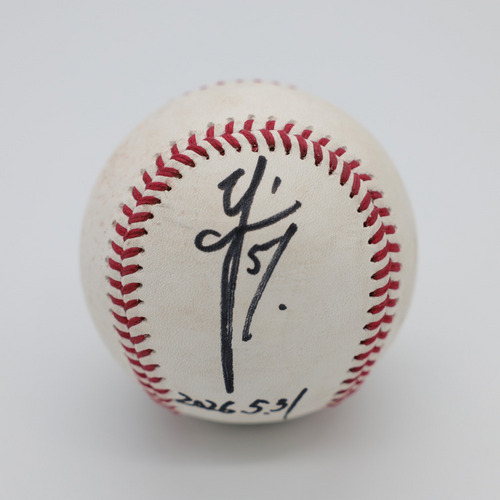 ヒーロー試合球B#51山口(2026.5.31)「ファンの声援を力に4番の仕事！勝ち越しタイムリー2ベースヒット」