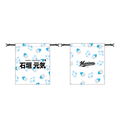 全選手展開 マンスリー総柄巾着(夏休みVer.) 詳細画像 1カラー 1