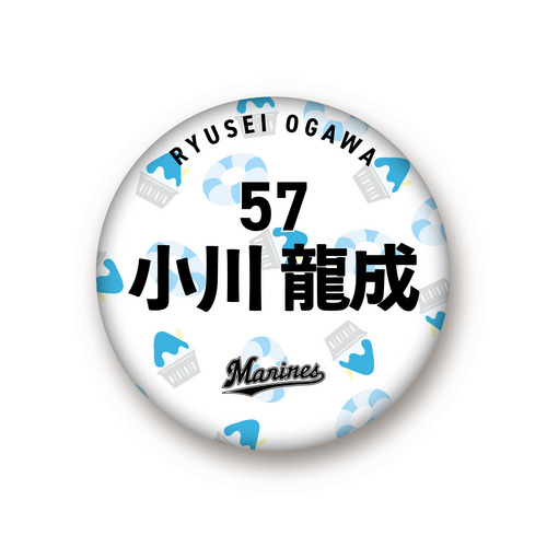 全選手展開 マンスリー総柄缶バッジ(夏休みVer.) 詳細画像 1カラー 1
