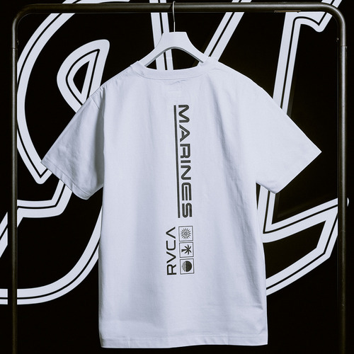 RVCA&times;MARINES BSW PT TEE 詳細画像 ホワイト 5