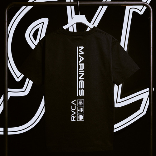 RVCA&times;MARINES BSW PT TEE 詳細画像 ブラック 5