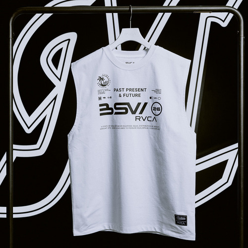 RVCA&times;MARINES BSW SLEEVELESS 詳細画像 ホワイト 5