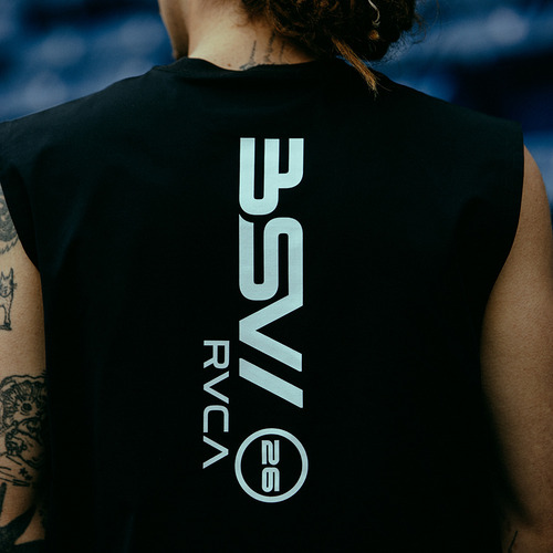 RVCA&times;MARINES BSW SLEEVELESS 詳細画像 ブラック 4