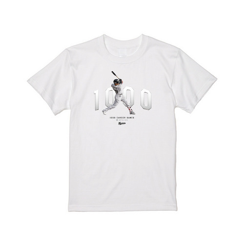 ネフタリ・ソト選手 NPB通算1000試合出場記念 Tシャツ 詳細画像 ホワイト 1