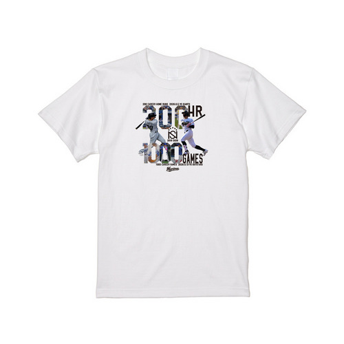 ネフタリ・ソト選手 NPB通算200本塁打＆1000試合出場記念 Tシャツ 詳細画像 ホワイト 1