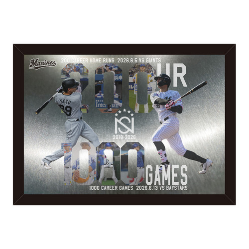 ネフタリ・ソト選手 NPB通算200本塁打＆1000試合出場記念 メタルポスター 詳細画像 1カラー 1