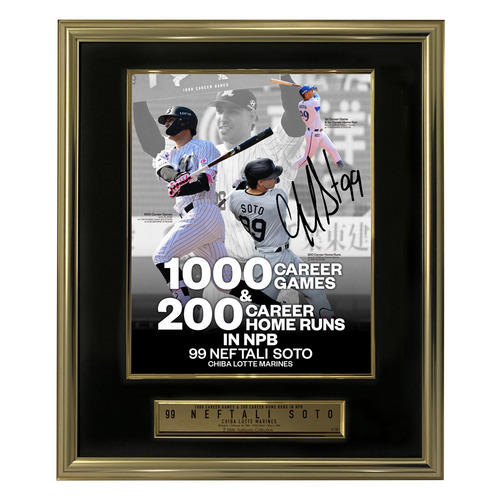 ネフタリ・ソト選手 NPB通算200本塁打＆1000試合出場記念 直筆サイン入りフォトパネル 詳細画像 1カラー 1