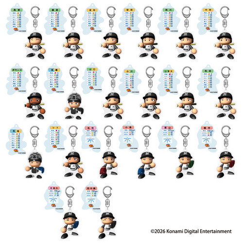 2026 パワプロ&times;マリーンズ シークレットアクリルキーホルダー(選手キャラクター) 詳細画像 1カラー 1