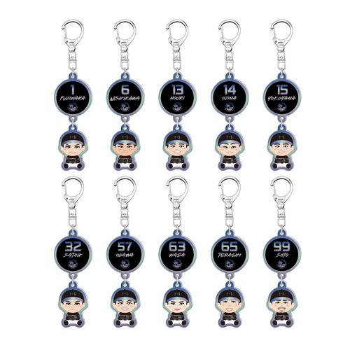2026選手ミニキャラ シークレット2連アクリルキーホルダー(BSW) 詳細画像 1カラー 1