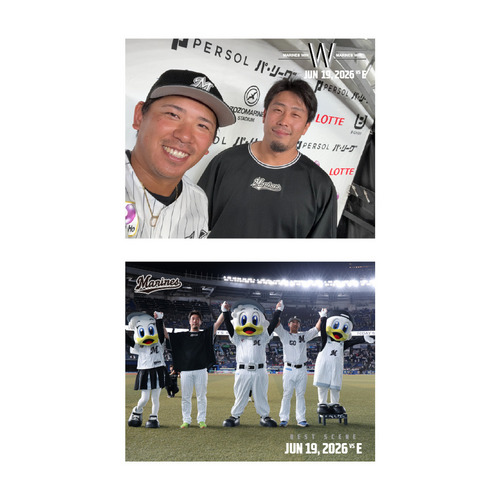 2026ベストシーン 選手集合・セルフィーステッカー2枚セット(6.19vsE) 詳細画像 1カラー 1