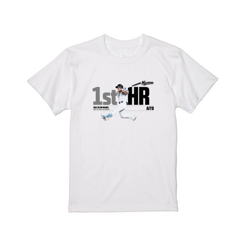 愛斗選手 移籍後初ホームラン記念 Tシャツ 詳細画像 ホワイト 1