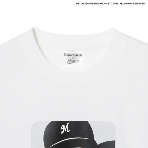 ひつじのショーン&times;MARINES スクエアプリントTシャツ 詳細画像 ホワイト 10