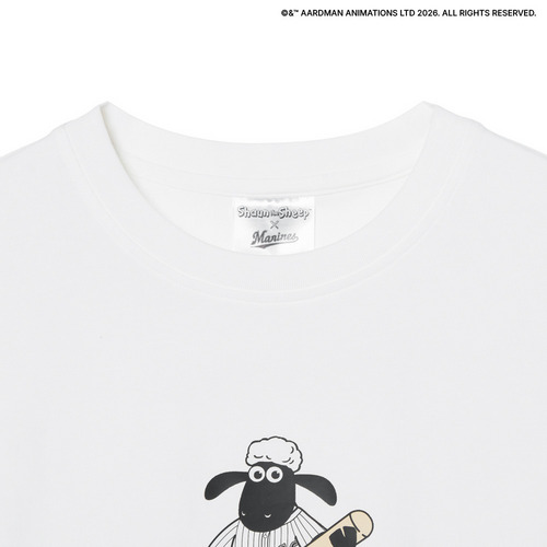 ひつじのショーン&times;MARINES プリントTシャツ/バッター 詳細画像 ホワイト 10