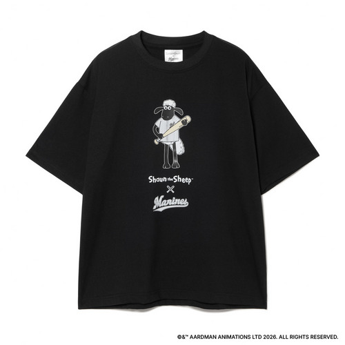 ひつじのショーン&times;MARINES プリントTシャツ/バッター 詳細画像 ホワイト 2