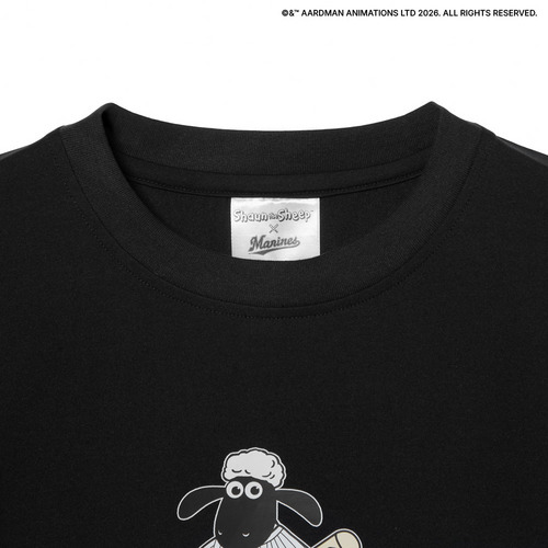 ひつじのショーン&times;MARINES プリントTシャツ/バッター 詳細画像 ホワイト 4