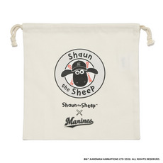 ひつじのショーン×MARINES 巾着/サークルロゴ