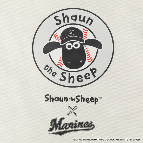 ひつじのショーン&times;MARINES 巾着/サークルロゴ 詳細画像 ナチュラル 4
