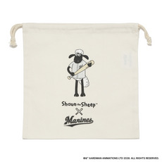 ひつじのショーン×MARINES 巾着/バッター