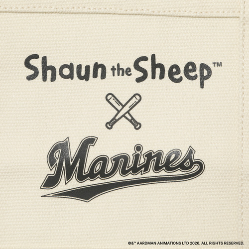 ひつじのショーン&times;MARINES ランチトート 詳細画像 ナチュラル 5