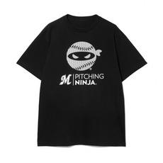 MARINES×PITCHING NINJA半袖Tシャツ(ストライプ)