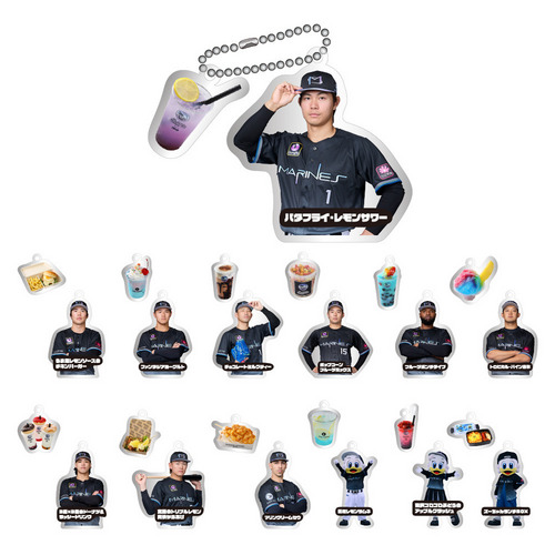 2026 マリーンズグルメデザイン シークレット2連アクリルキーホルダー(BSW) 詳細画像 1カラー 1