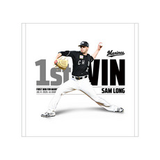 サム・ロング投手 NPB初勝利記念 ハンドタオル
