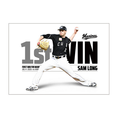 サム・ロング投手 NPB初勝利記念 A3ポスター 詳細画像 1カラー 1