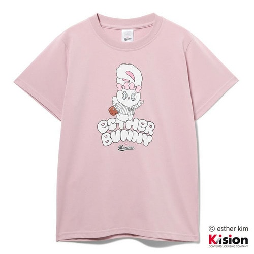 エスターバニー&times;MARINES クリームバニー半袖Tシャツ 詳細画像 ピンク 1