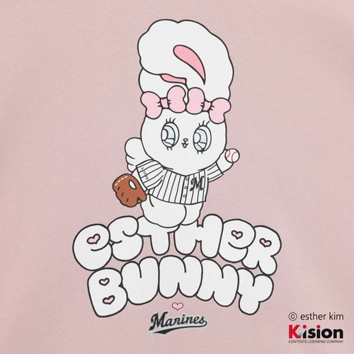 エスターバニー&times;MARINES クリームバニー半袖Tシャツ 詳細画像 ピンク 3