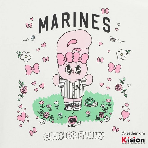 エスターバニー&times;MARINES リボンバニー半袖Tシャツ 詳細画像 ブルー 6