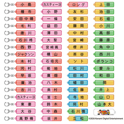 2026 パワプロ&times;マリーンズ シークレットアクリルキーホルダー（選手ネームプレート） 詳細画像 1カラー 1