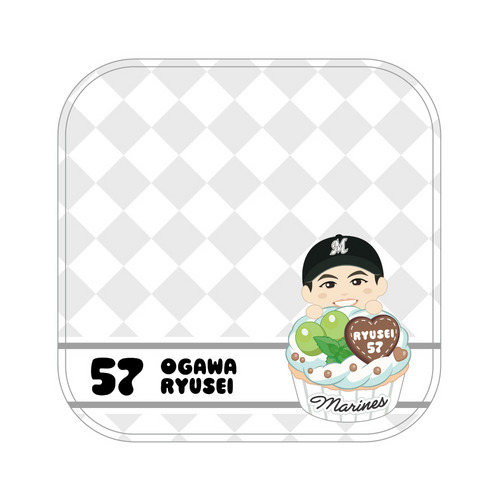 選手ミニキャラ&times;スイーツ ミニタオル 詳細画像 #63和田 康士朗 4