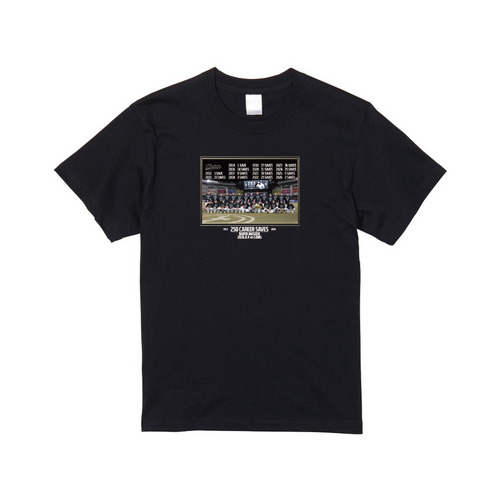 益田直也投手 通算250セーブ記念 Tシャツ(選手集合) 詳細画像 ブラック 1