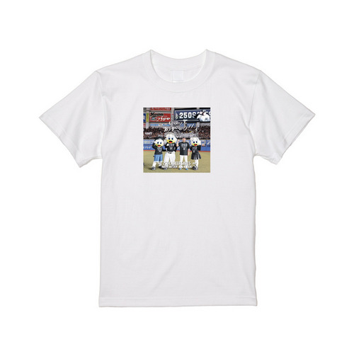 益田直也投手 通算250セーブ記念 Tシャツ(直筆メッセージ) 詳細画像 ホワイト 1