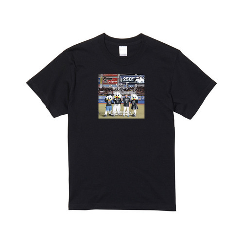 益田直也投手 通算250セーブ記念 Tシャツ(直筆メッセージ) 詳細画像 ブラック 1
