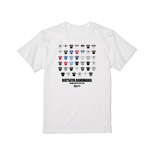 角中勝也選手引退メモリアル Tシャツ(歴代ユニホーム) 詳細画像 ホワイト 1