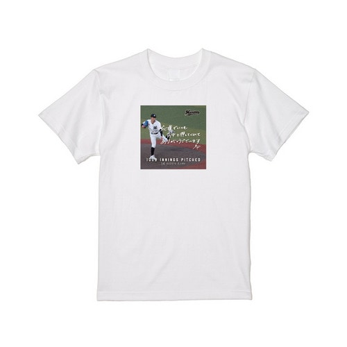 小島和哉投手 通算1000投球回記念 Tシャツ(直筆メッセージ) 詳細画像 ホワイト 1