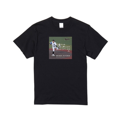 小島和哉投手 通算1000投球回記念 Tシャツ(直筆メッセージ) 詳細画像 ブラック 1