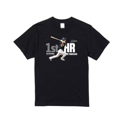 山﨑剛選手 移籍後初ホームラン記念 Tシャツ 詳細画像 ブラック 1