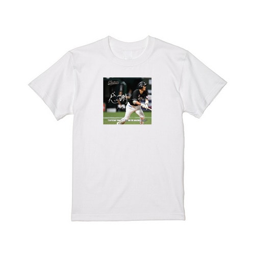山﨑剛選手 移籍後初ホームラン記念 Tシャツ(直筆メッセージ) 詳細画像 ホワイト 1