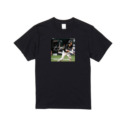 山﨑剛選手 移籍後初ホームラン記念 Tシャツ(直筆メッセージ) 詳細画像 ブラック 1