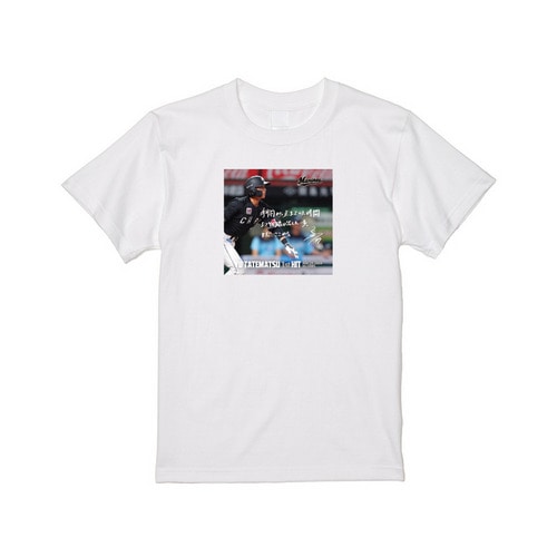 立松由宇選手 プロ入り初ヒット記念 Tシャツ(直筆メッセージ) 詳細画像 ホワイト 1